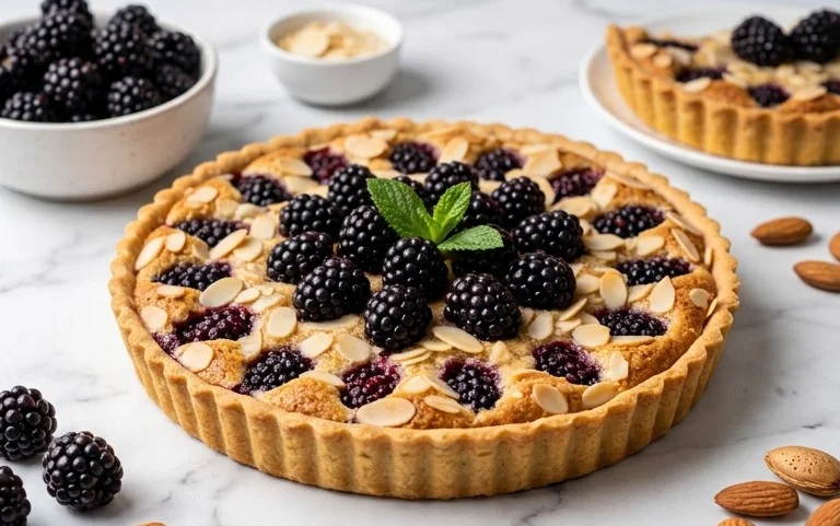 Brombeertarte mit Mandeln: Einfach & Köstlich Backen