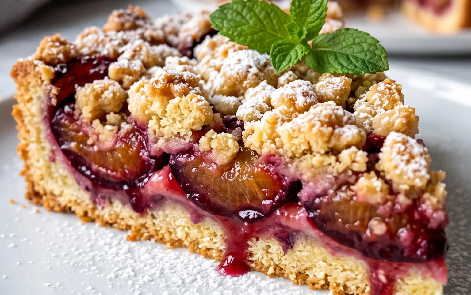 Zwetschgenkuchen mit Streuseln