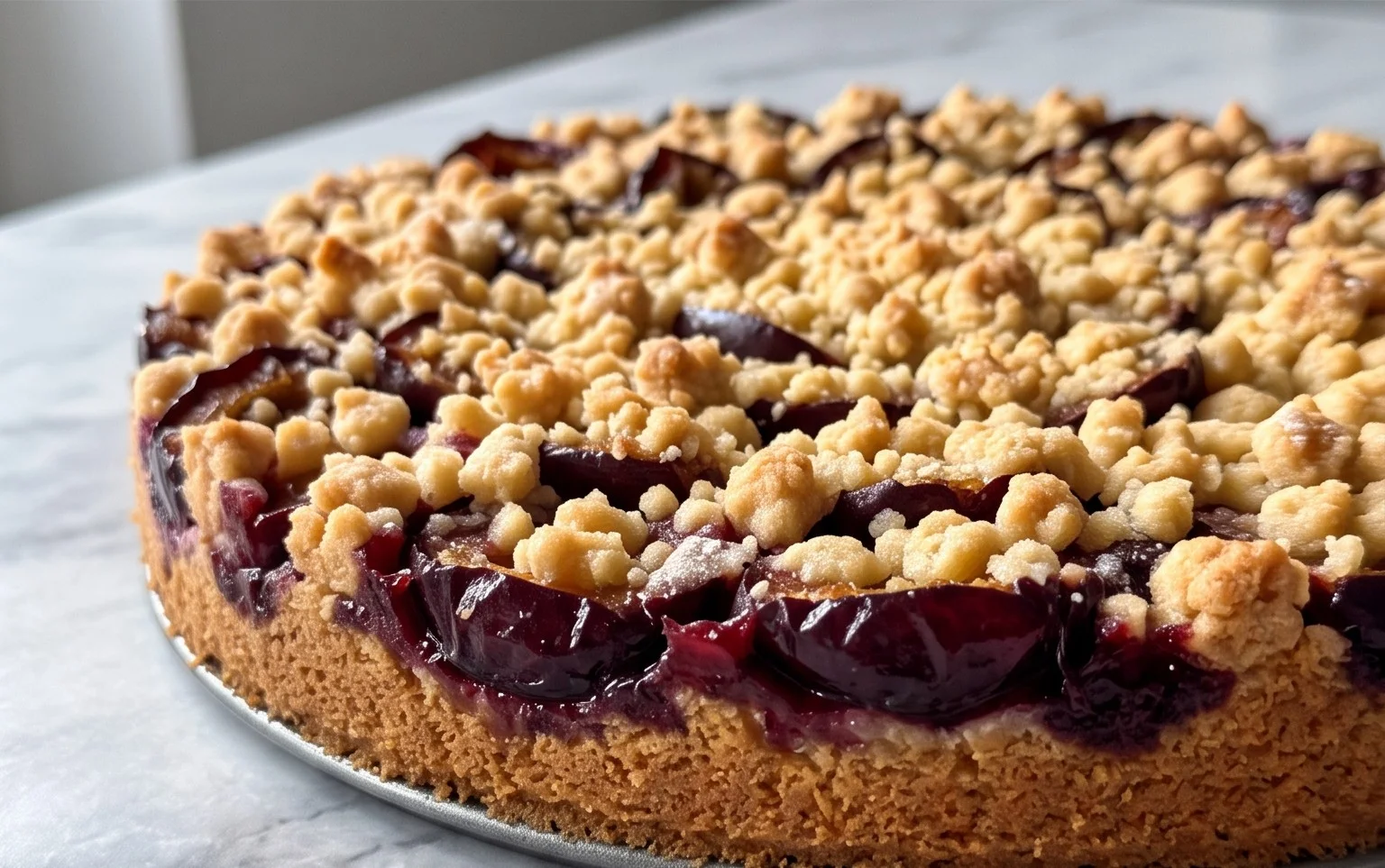 Saftiger Zwetschgenkuchen mit Streuseln – Herbstlicher Genuss